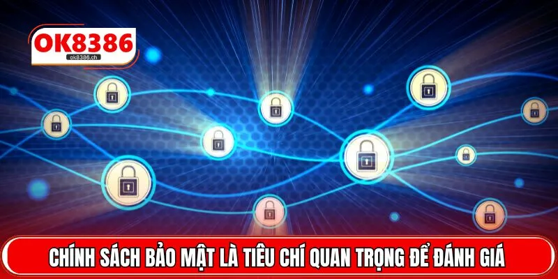 Chính sách bảo mật là tiêu chí quan trọng để đánh giá 